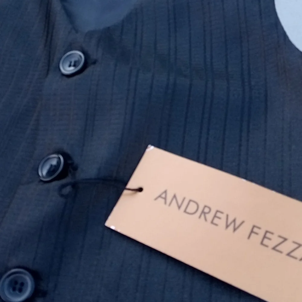 3-Button Waistcoat By Andrew Fezza 18Mo NWT - Picture 3 of 6
